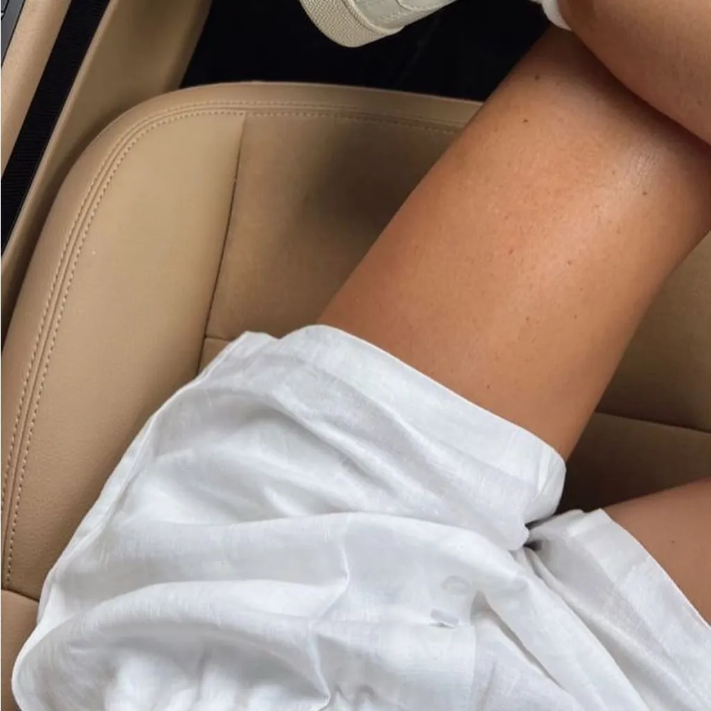 Parke Linen Shorts White Small NWT - Image 13