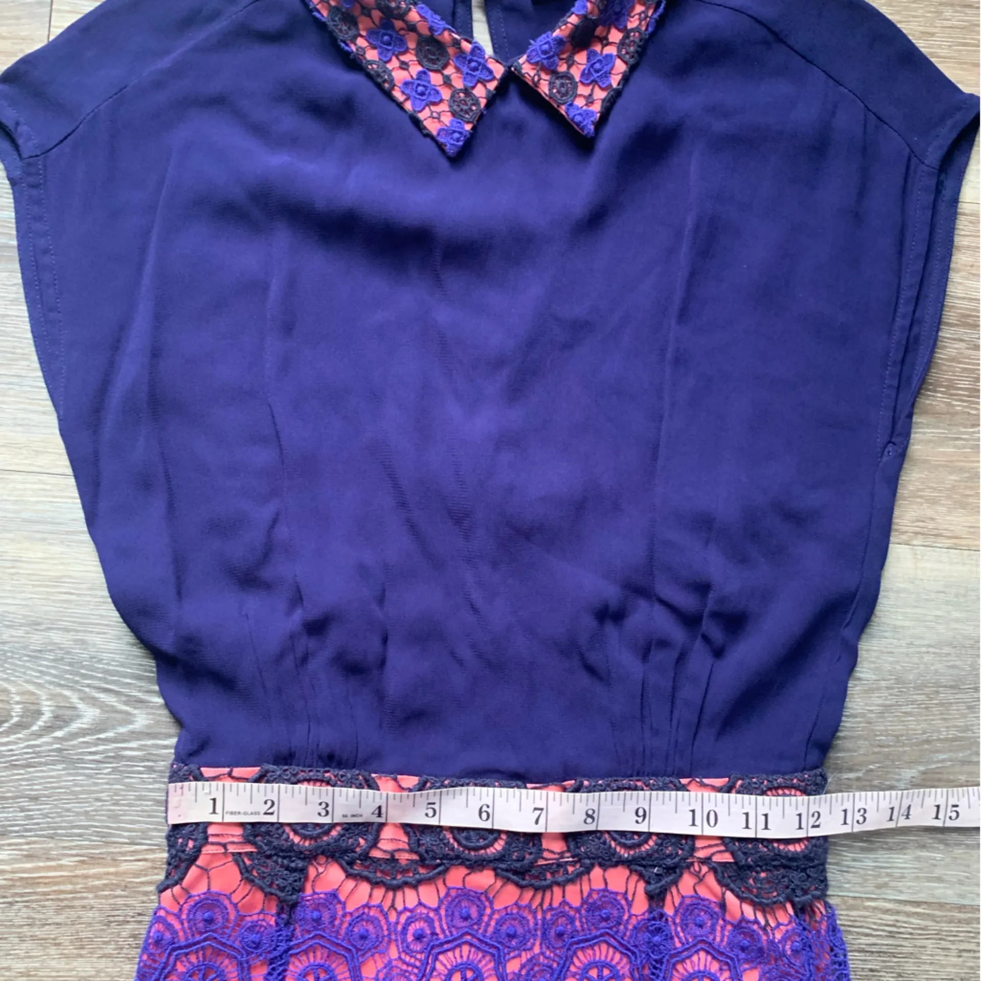 French Connection  Navy Lace Dress 2 - Image 6