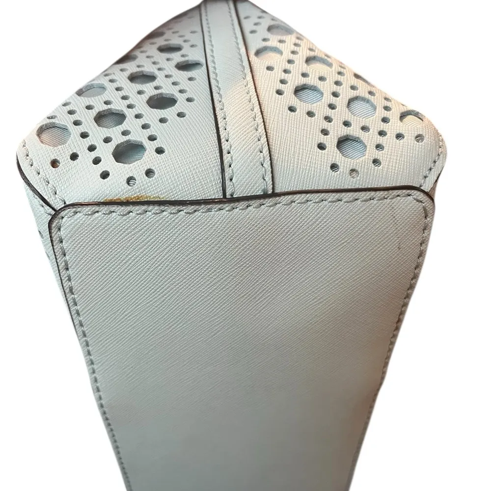 Kate Spade Grace Blue Satchel Newbury Lane Small Rachelle Crossbody with Cutouts - Image 13