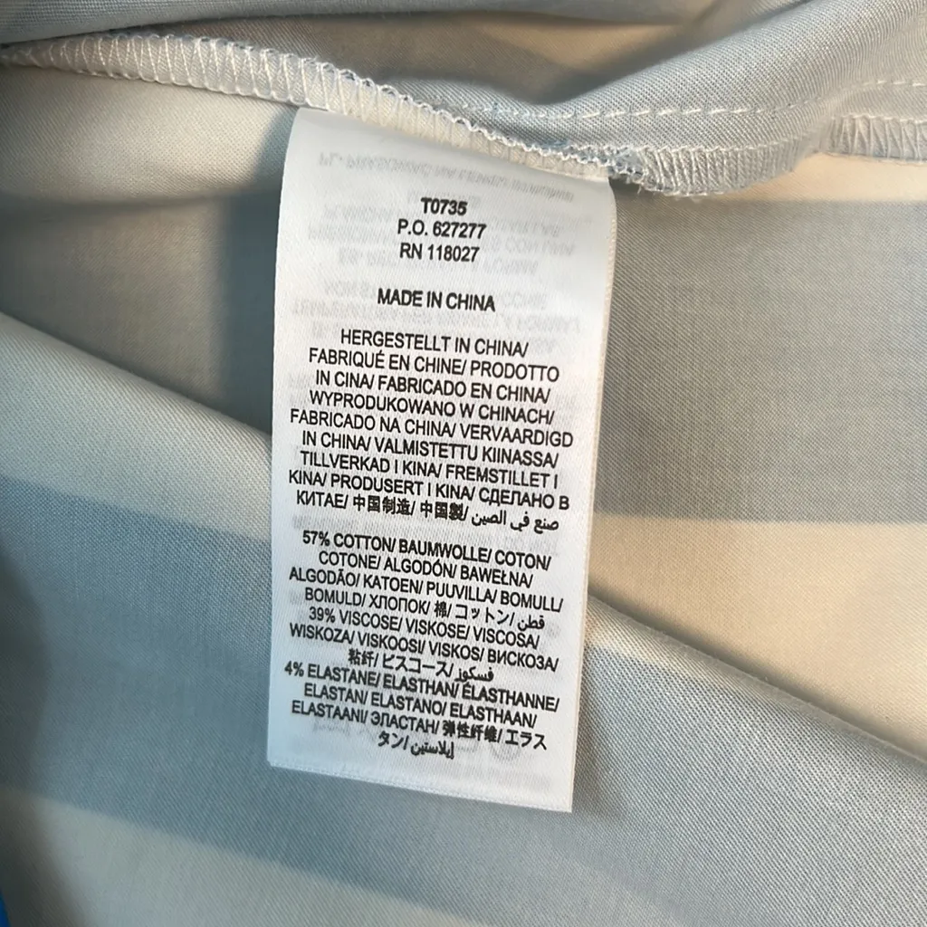 NWT Boden Vertical Stripe Skirt w/Pockets, 2P Blue - Image 5