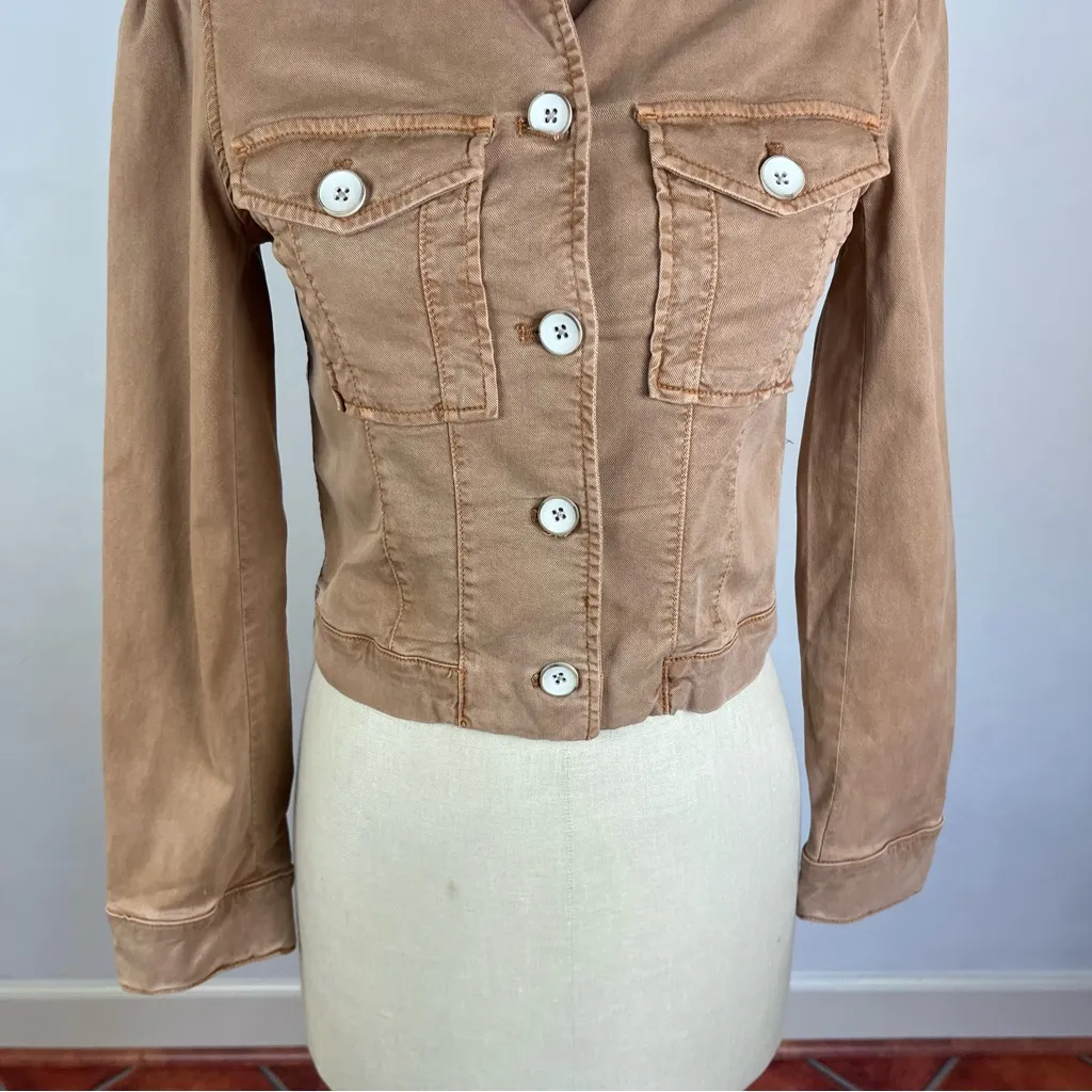 PAIGE Cropped Pacey Denim Jacket - Image 5