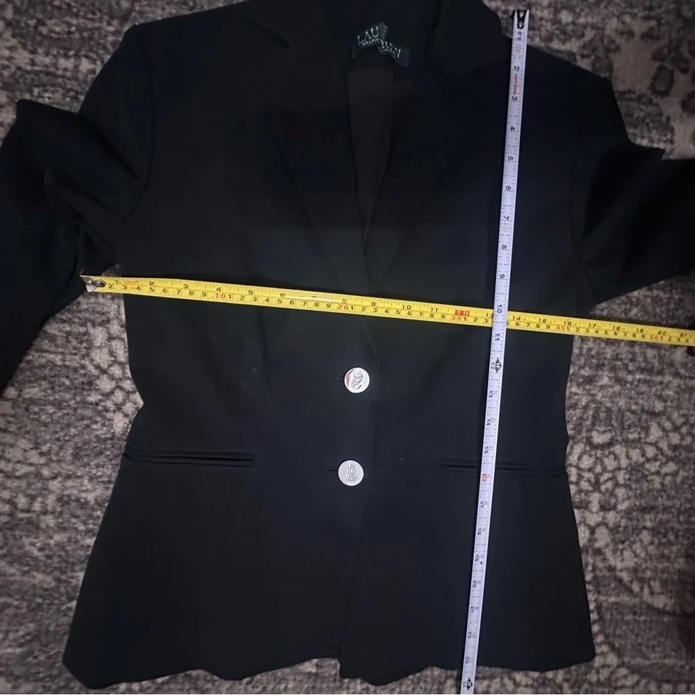 Lauren Ralph Lauren Women’s Size 2 Polo Black Two Button Johannie Jacket Blazer - Image 8