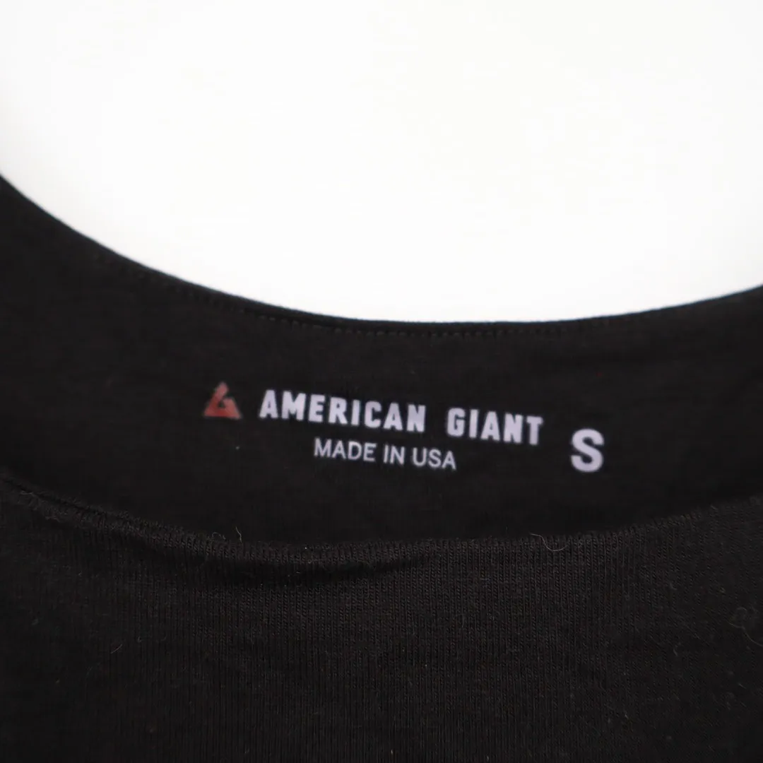 American Giant Black Sleeveless Tank Maxi Dress Size S Made in USA - Image 3