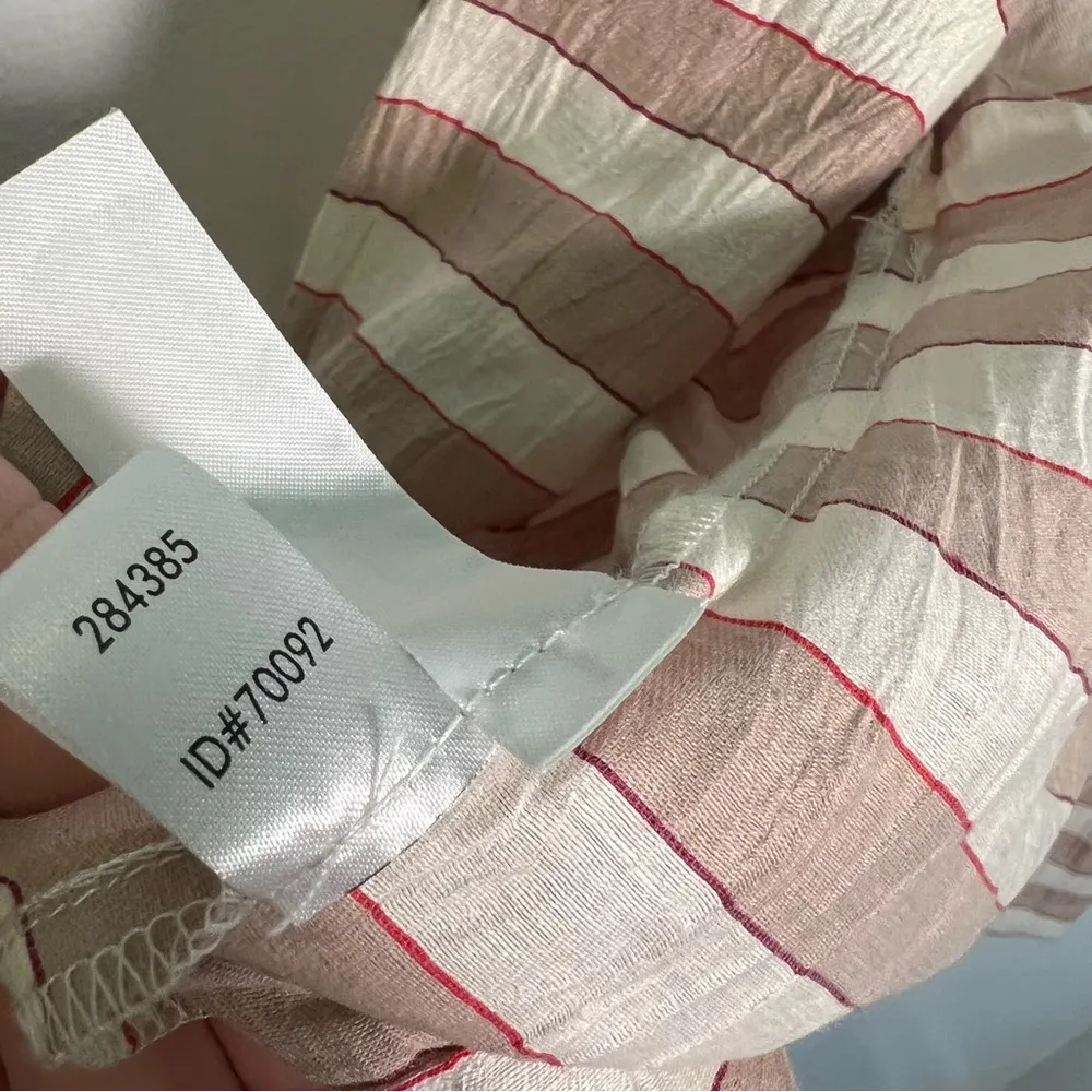 Loft Open Lightweight Blazer Beige Cream Stripes - Image 13