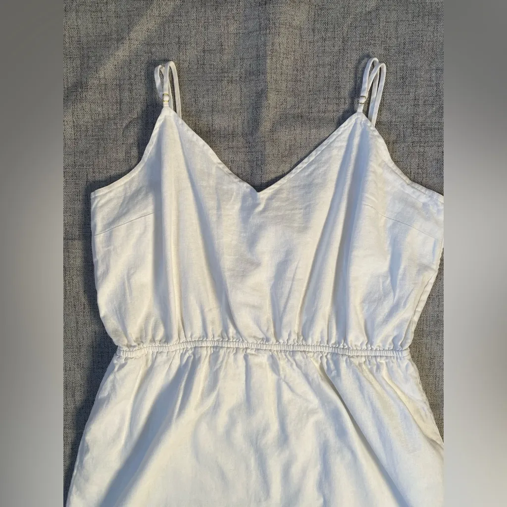 J.Crew Linen cami dress Knee Length Women Size XL, summer vacation brunch - Image 5