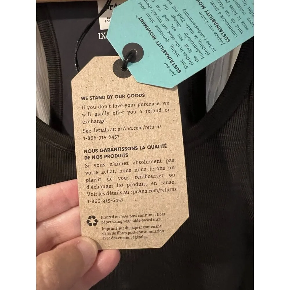 Becksa Tank Plus Black Size 1X UPF 50+ Shelf Bra Compression Stretch NWT - Image 10