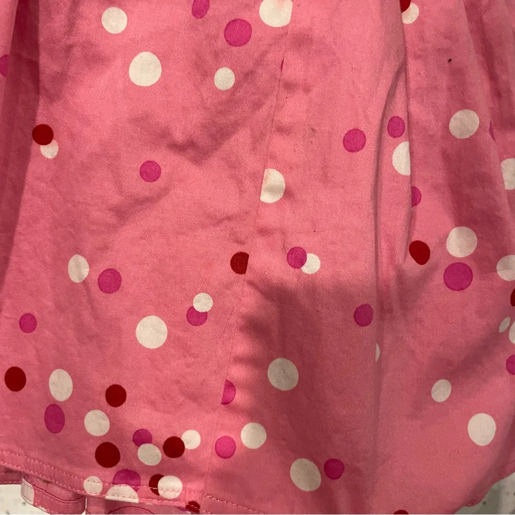 Cute Vintage Y2K Kay Unger bubblegum pop strapless pleated mini dress polka dots Pink Size 14 - Image 11