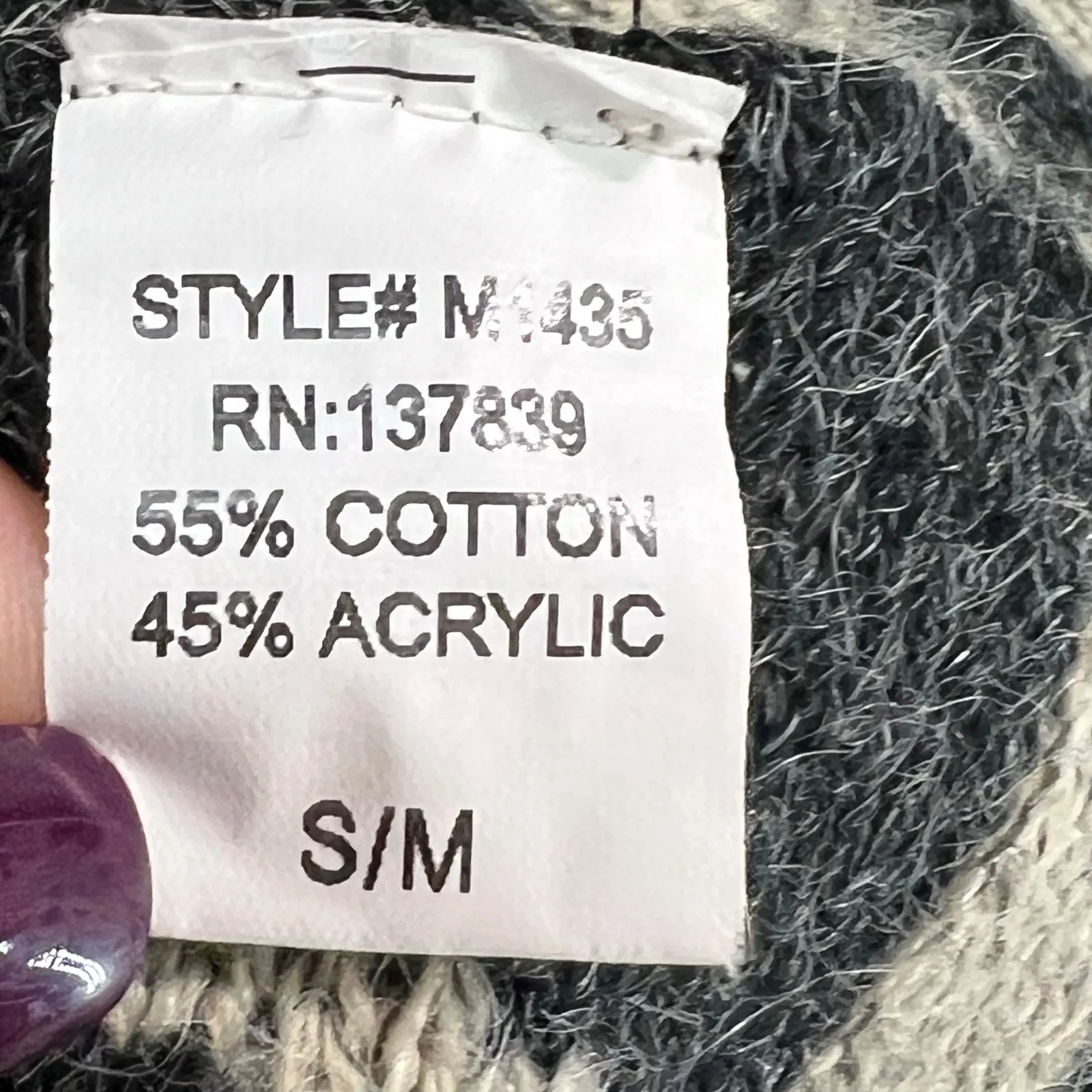 Dreamers Sweater Vest Womens S-M Beige Black Open Aztec Tribal Boho Festival - Image 8