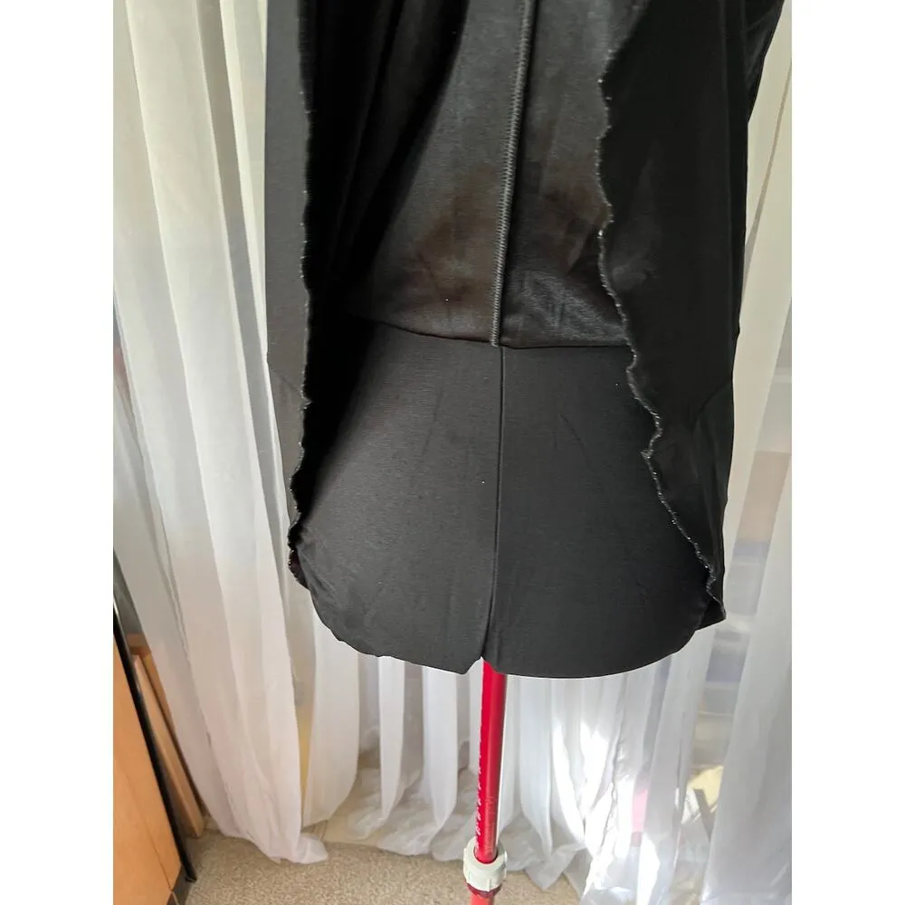 swimsuit swim dress Vintage 1980s one piece black red Size M - Image 7