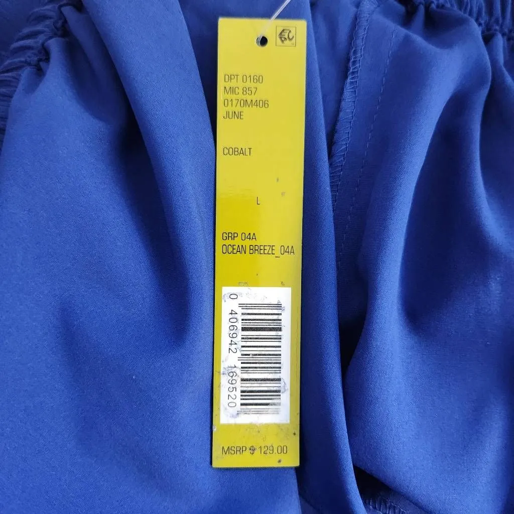 Gianni Bini Blue Sleeveless Midi Dress NWT Size Large Blue Wedding Guest Dress - Image 8