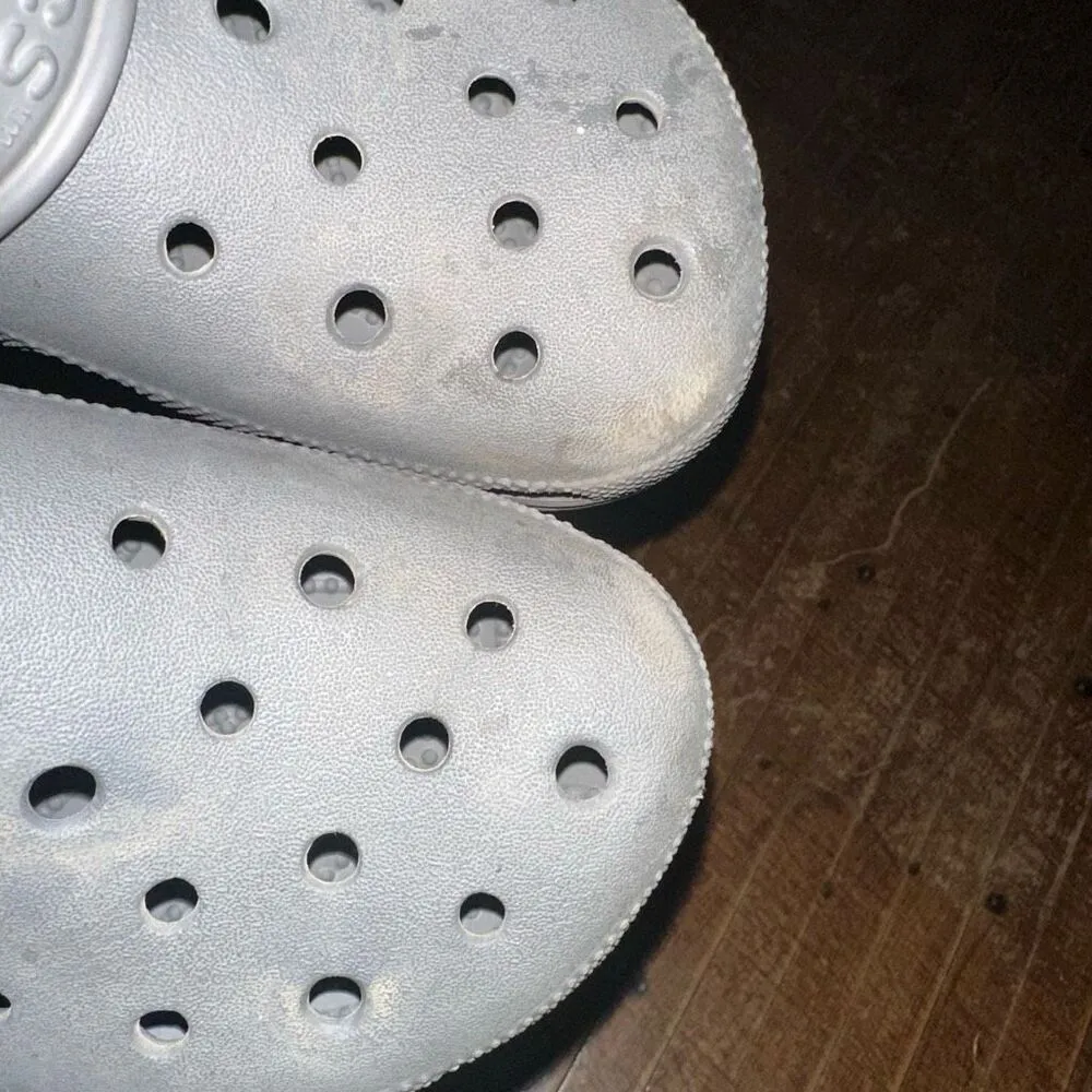 Crocs gray rubber arch support 7/9 ortho nursing clogs - Image 5