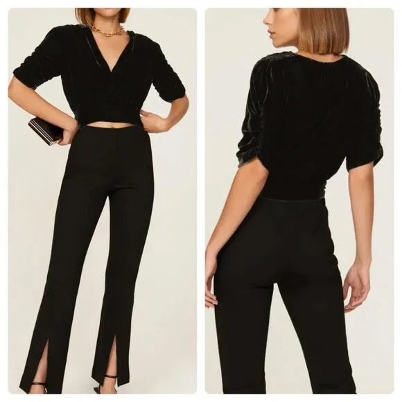 Peter Som Collective V-Neck Velvet Top - Image 2