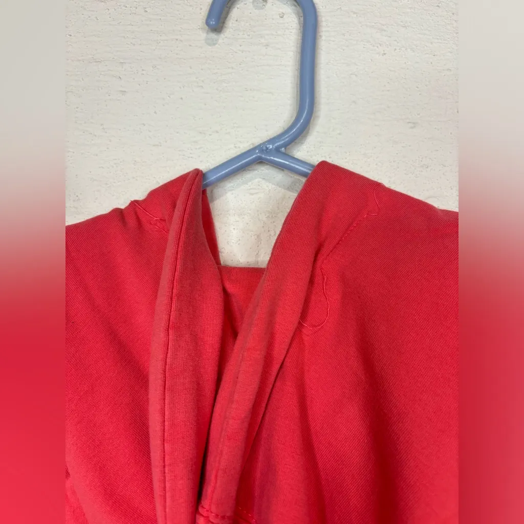 Athleta Sporty Woman’s Hooded Zip Up Long Sleeve Peach/Pink Jacket - Image 8