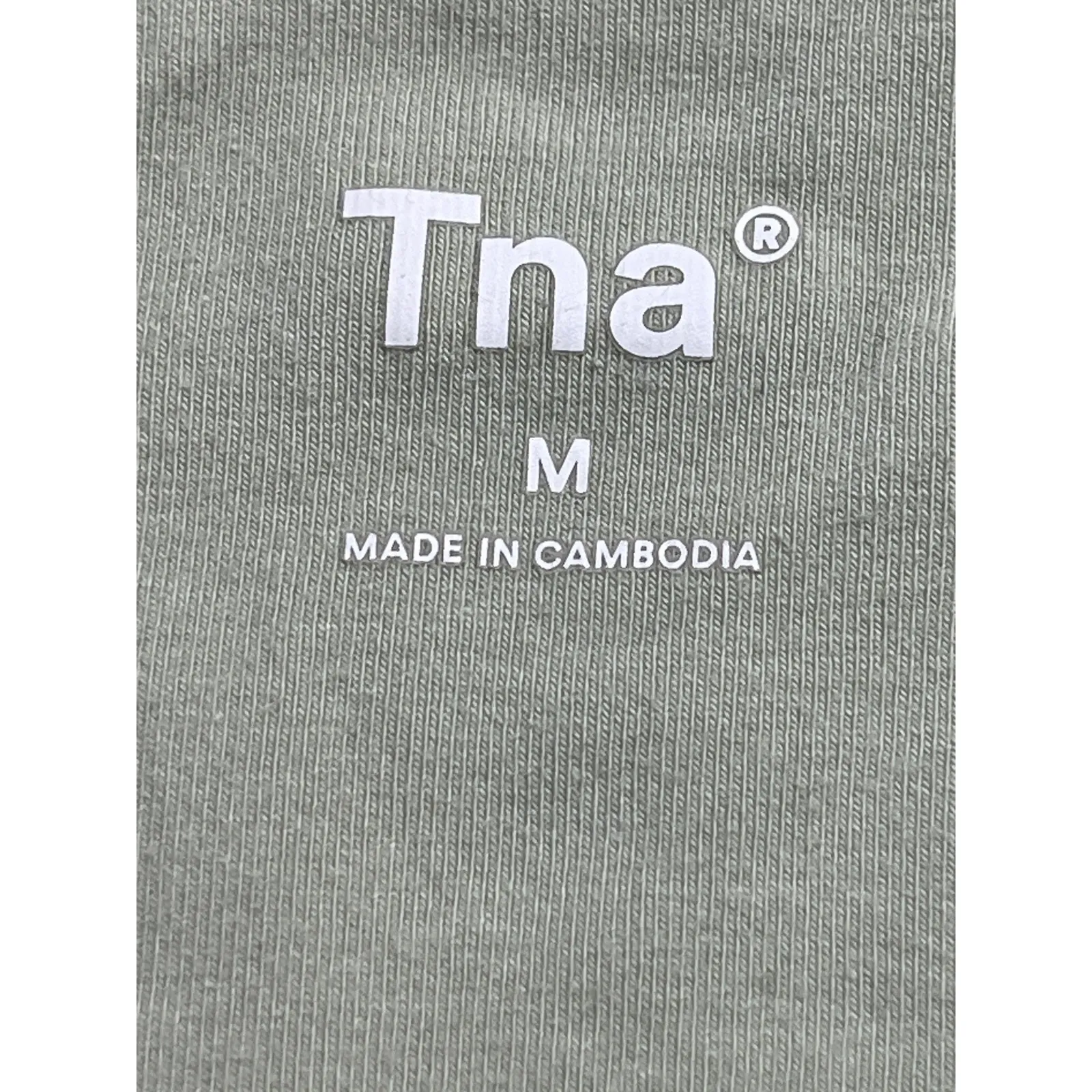 Aritzia Tna Womens Green High Waisted Activewear Sports Yoga Biker Shorts Size M - Image 3