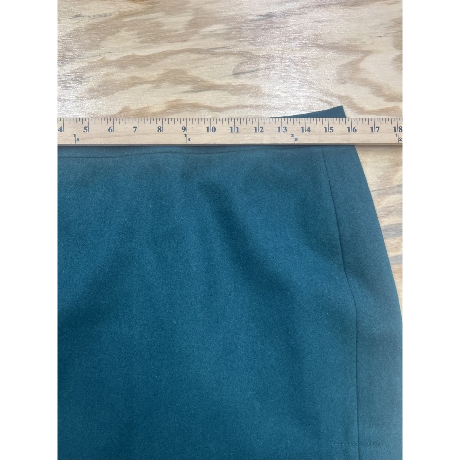 J Crew Y2K Wool Blend Mini Skirt Womens Size 6 Green Preppy Chic Work Wear - Image 8