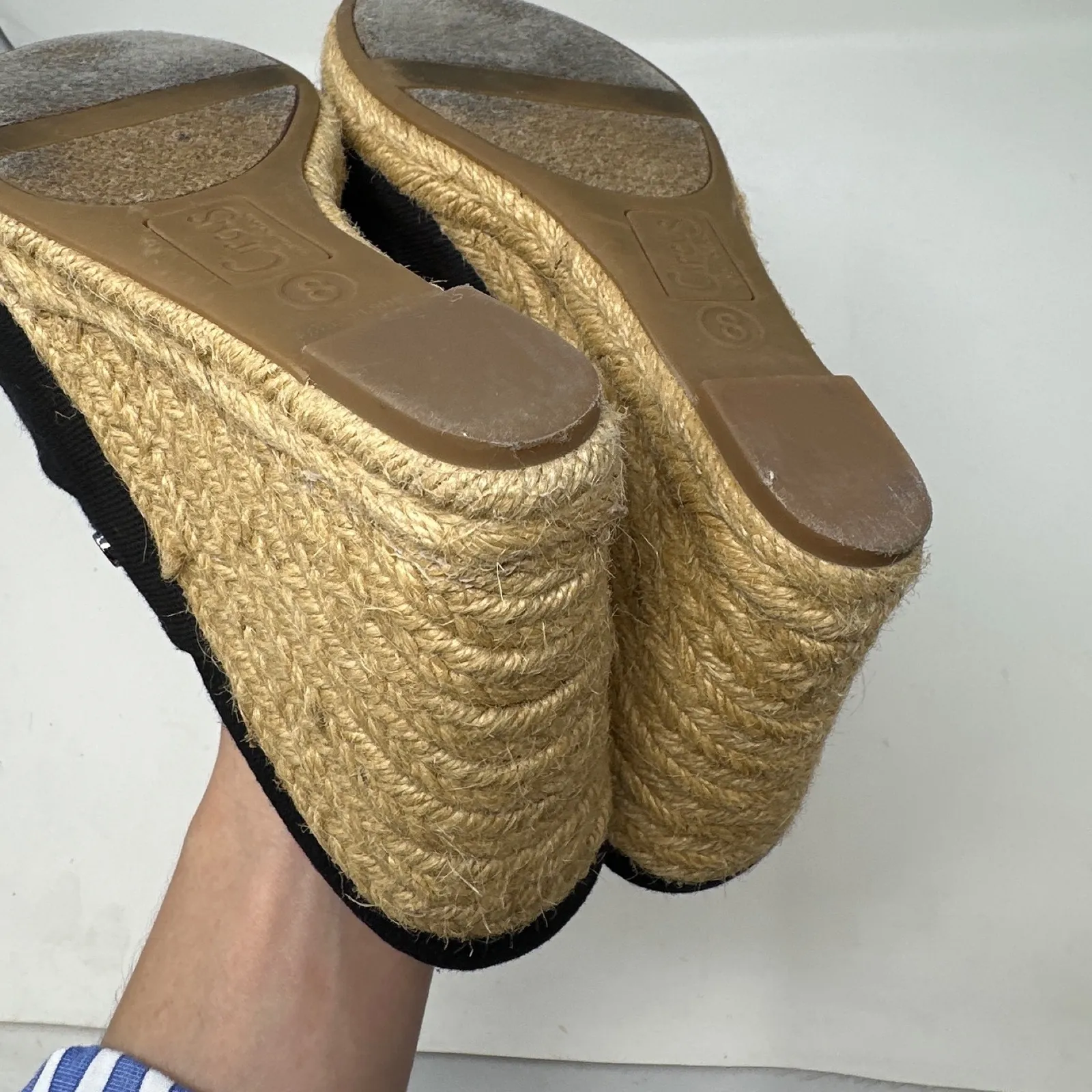 Circus by Sam Edelman Bea Espadrille‎ Wedge Black 8 - Image 8