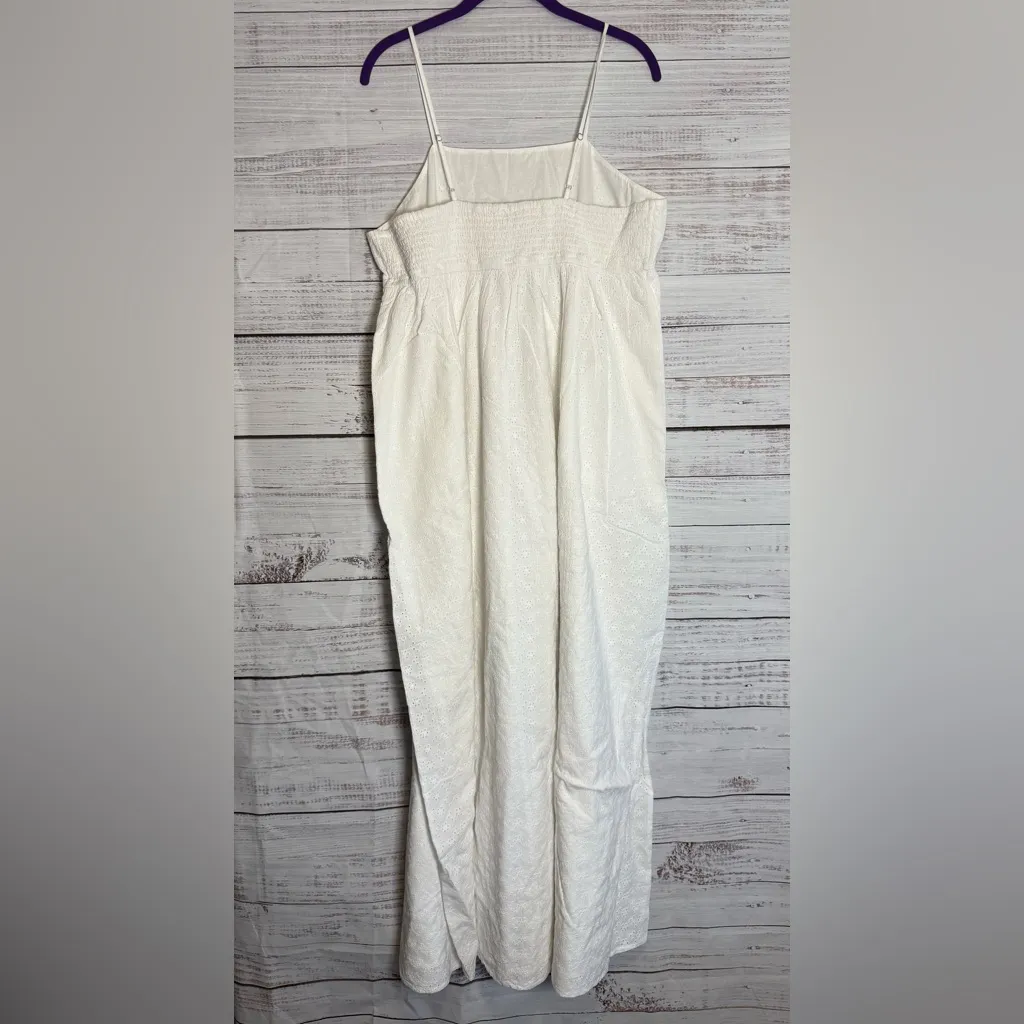 The Drop Chic White Maxi Dress with Spaghetti Straps Size XL - Image 2