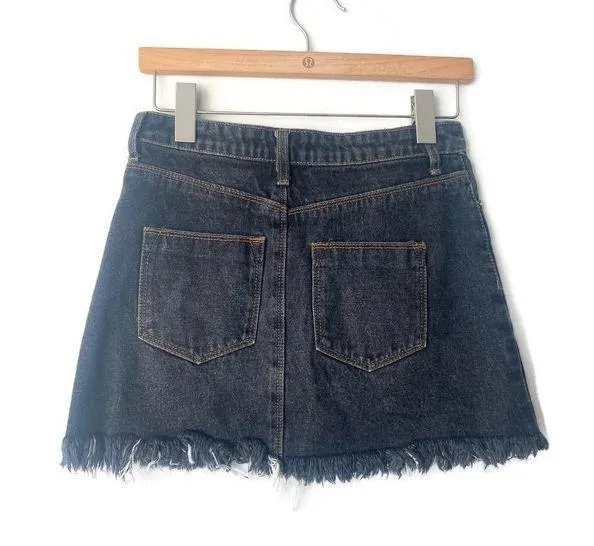 Distressed Denim Jean Skirt - Image 2