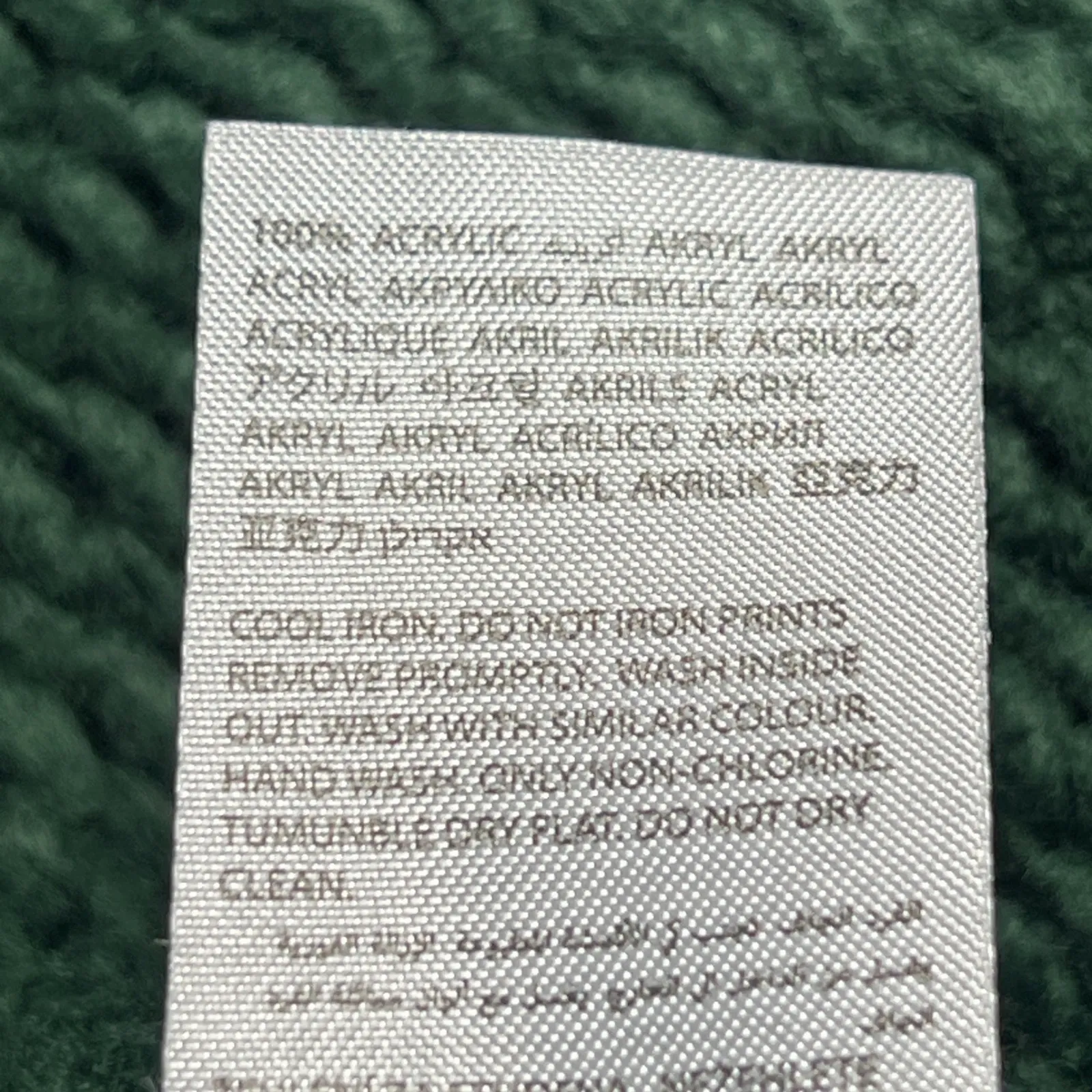 EDIKTED Green Star Crop Knit Sweater Women's XS S Chunky Cozy - Image 9