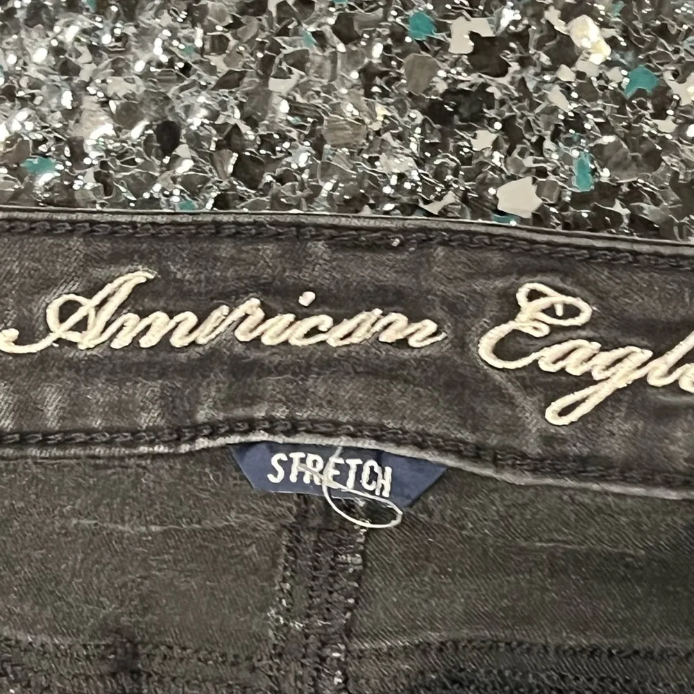 Women’s American Eagle Jeans Women’s Size 6 Stretch Jegging Black Denim - Image 3