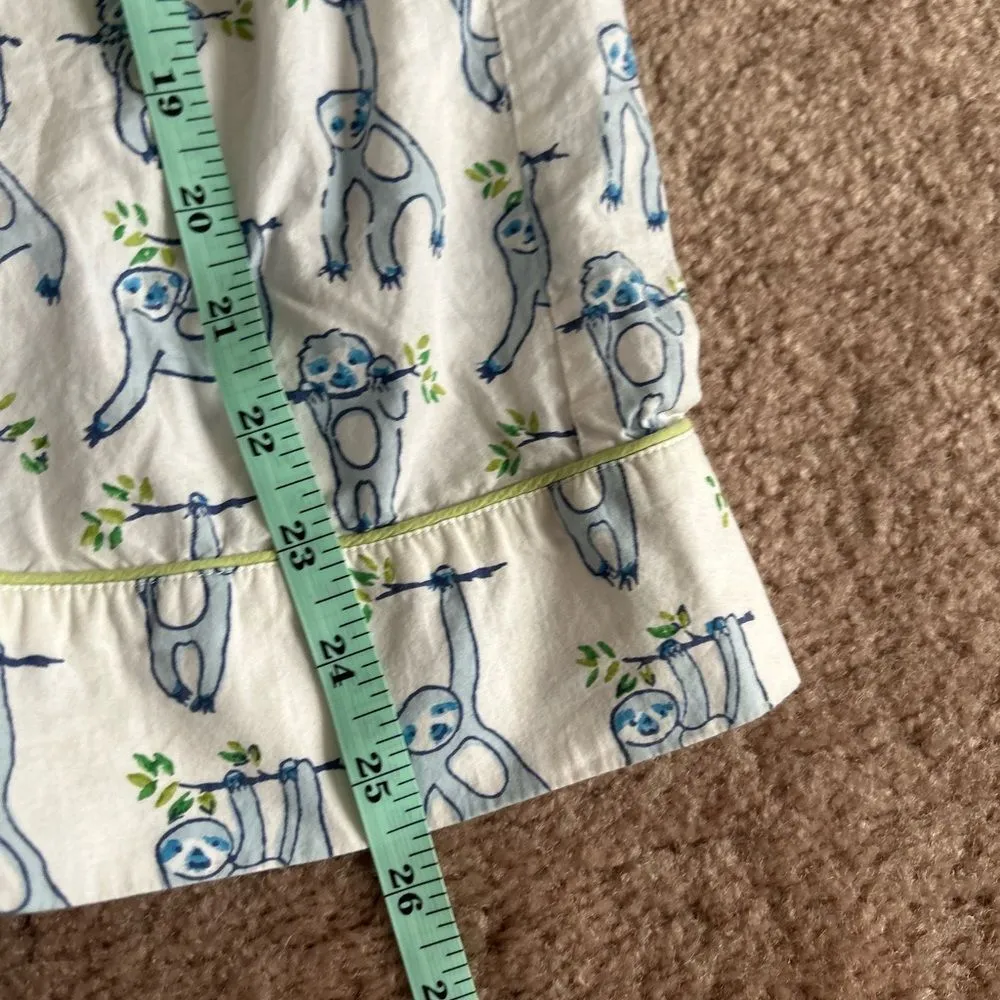NEW NWOT Roller Rabbit Sleepy Sloth Liza Lounge Set Pants & Top Pajamas Size nXS - Image 11