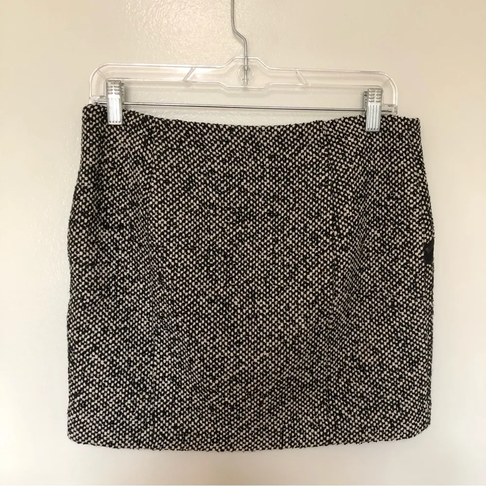 ZARA  Tweed Mini Skirt Wool Blend Small - Image 2