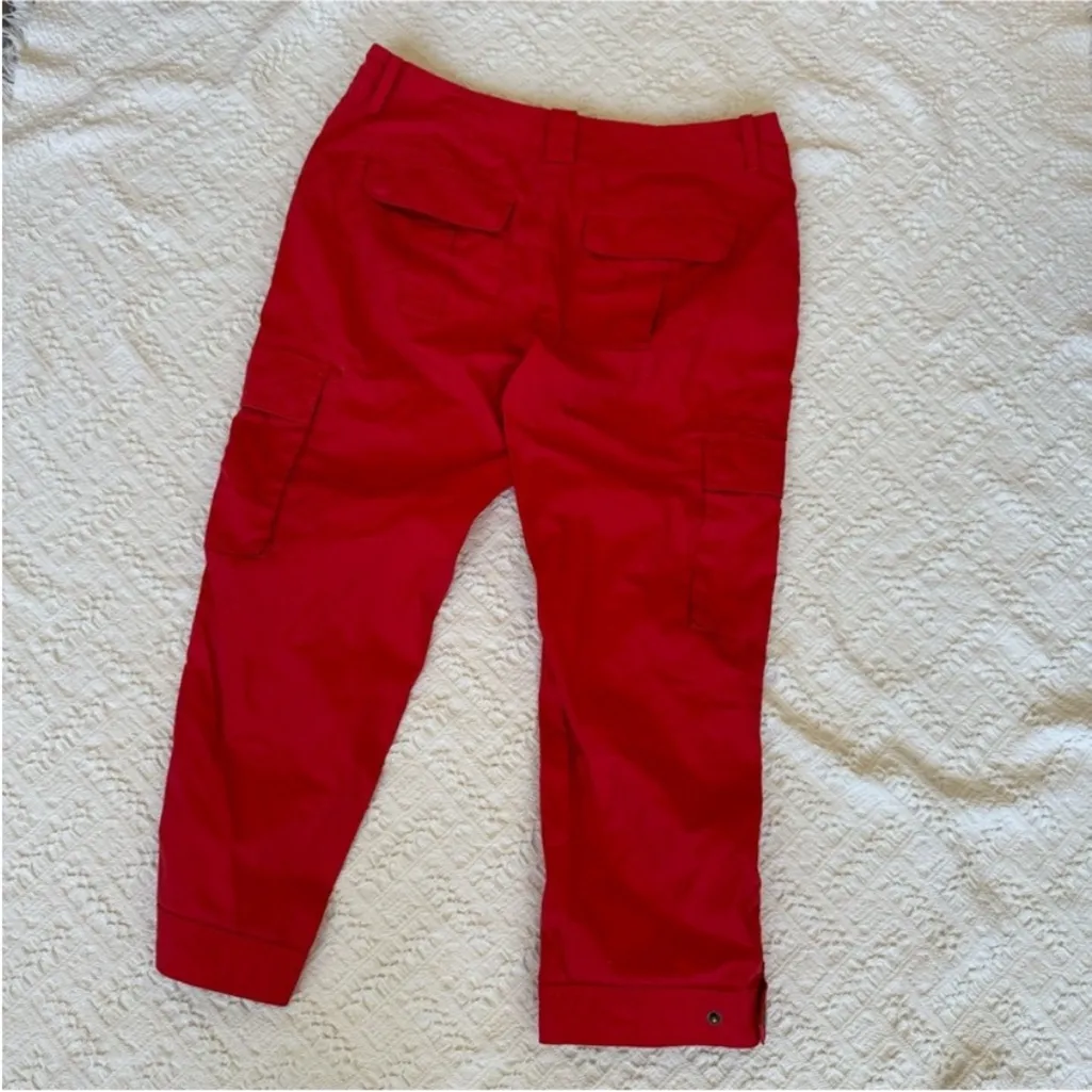 Ralph Lauren  Red Ankle Cropped Cargo Pants - Image 10