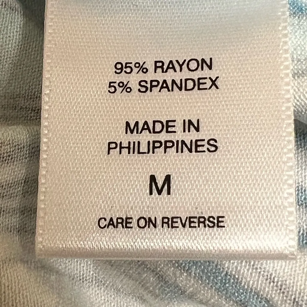 New York and Company Blue and White Sleeveless Maxi Dress - Image 6