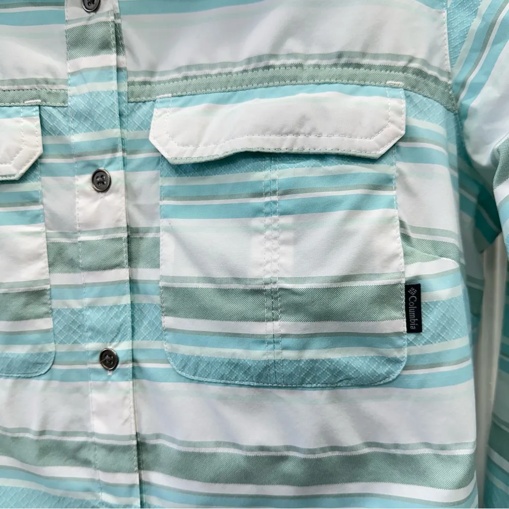 2 Columbia omni-shade long sleeve button down fishing‎ shirts women's medium - Image 5