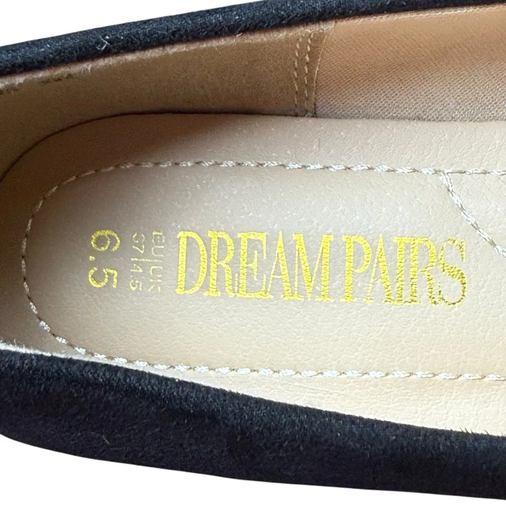 Dream Pairs Low Heel Chunky Pumps Black Faux Suede 6.5M Classic Minimalist - Image 8