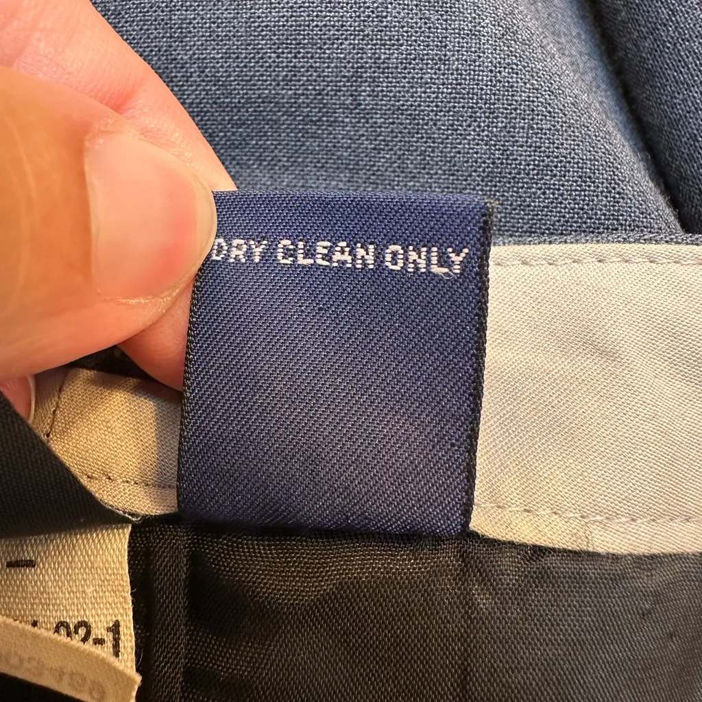 Vintage GAP Y2K 2000’s Stretch Indigo Celtic Blue Midi Pencil Skirt Wool Size 8 - Image 8