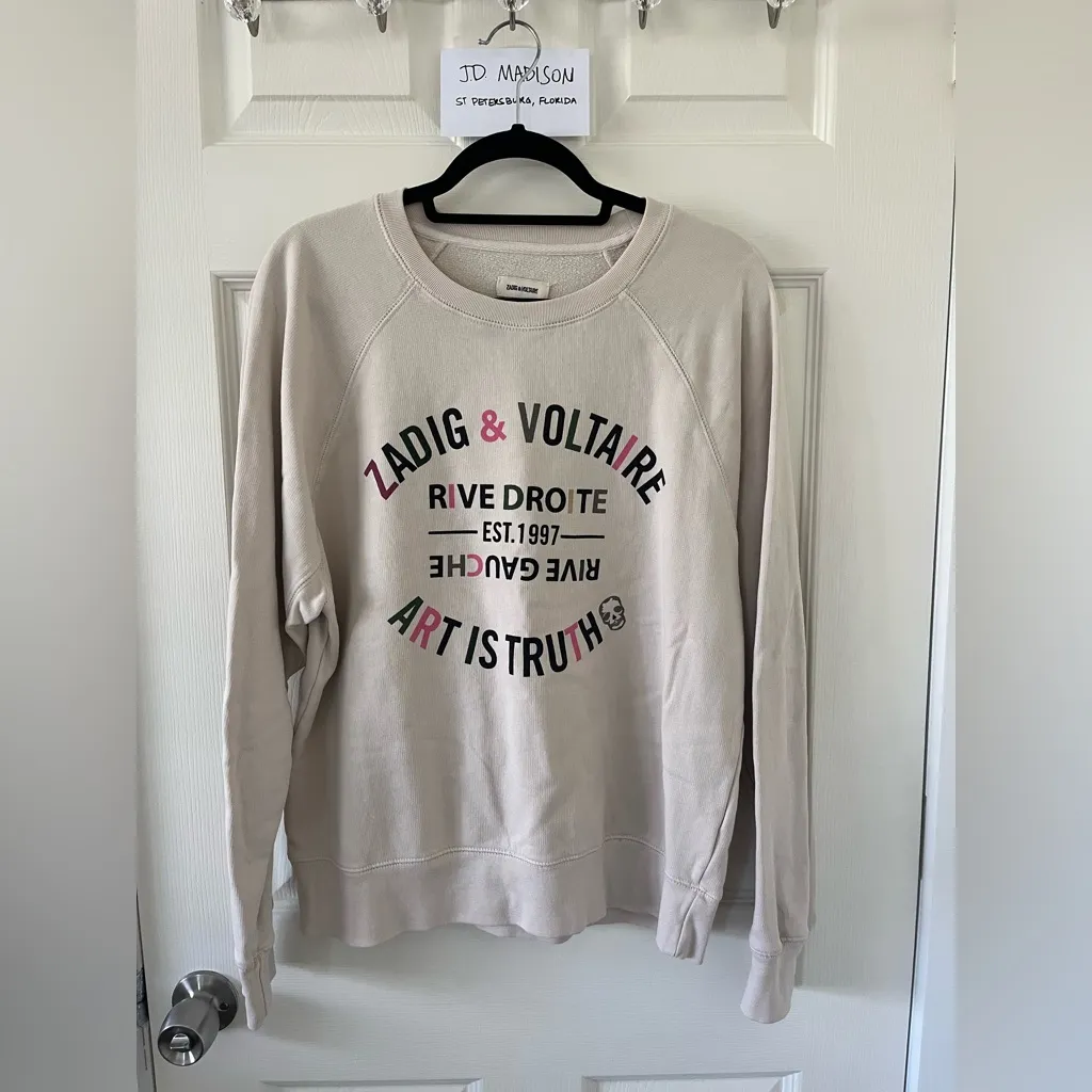 Zadig & Voltaire “Art is Truth” Sweatshirt - Image 2