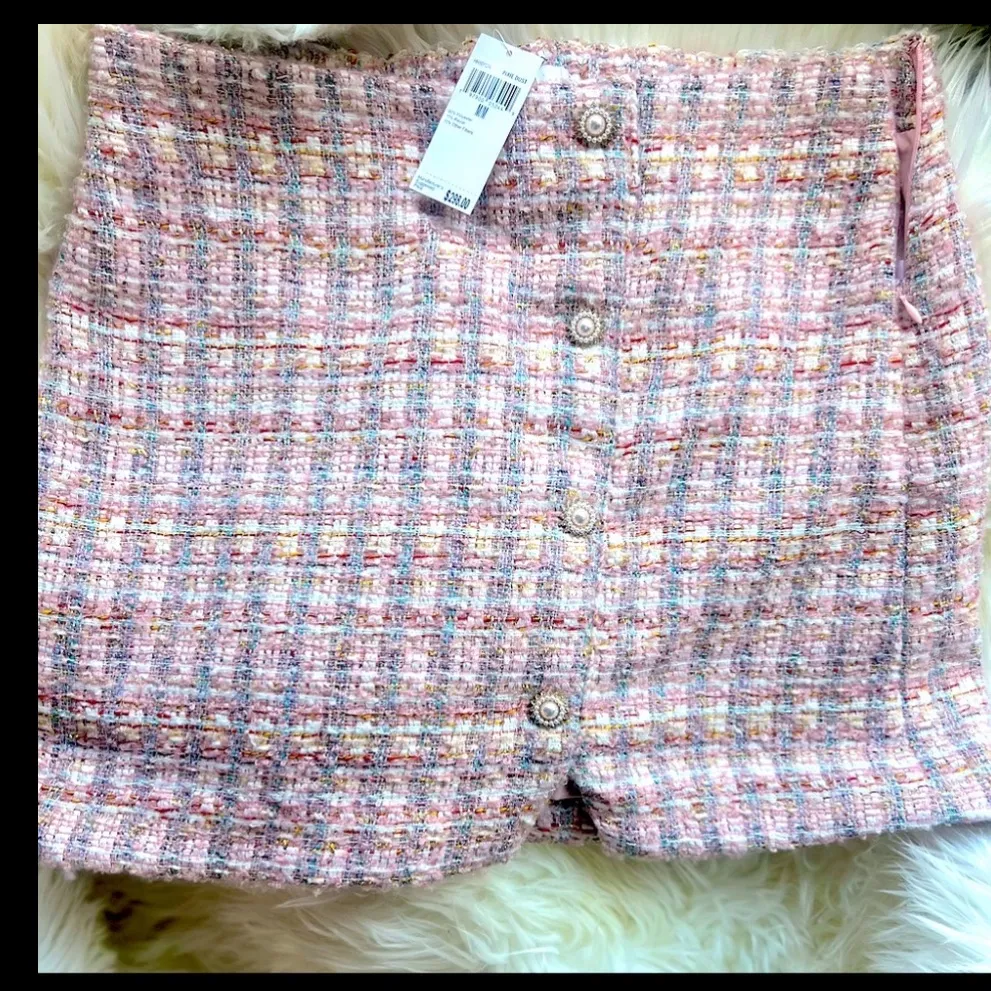 House of Harlowe Pink Tweed Skirt Set in “ Pixi” NWT Size M - Image 6