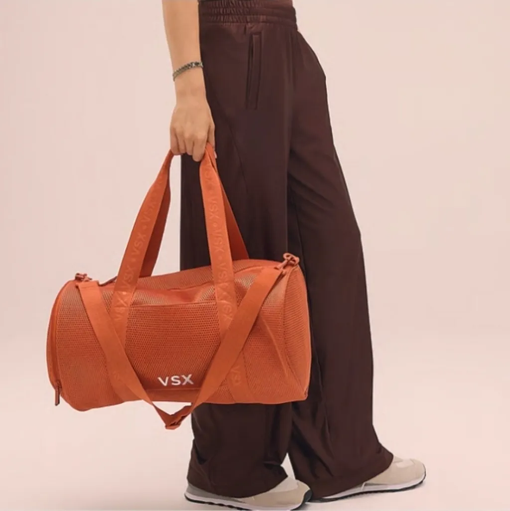 Victoria's Secret VSX Mesh Duffle Bag Orange - Image 4