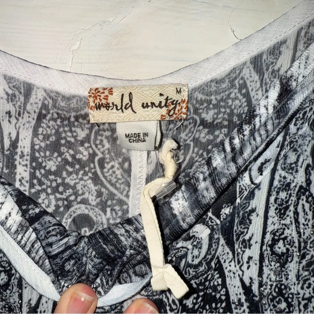 Chic Layered Two Piece Top Black Size M - Image 5