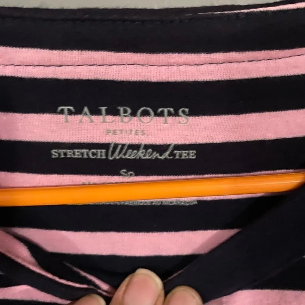 Talbots Stretch Weekend T-Shirt Size Small Petite - Image 3