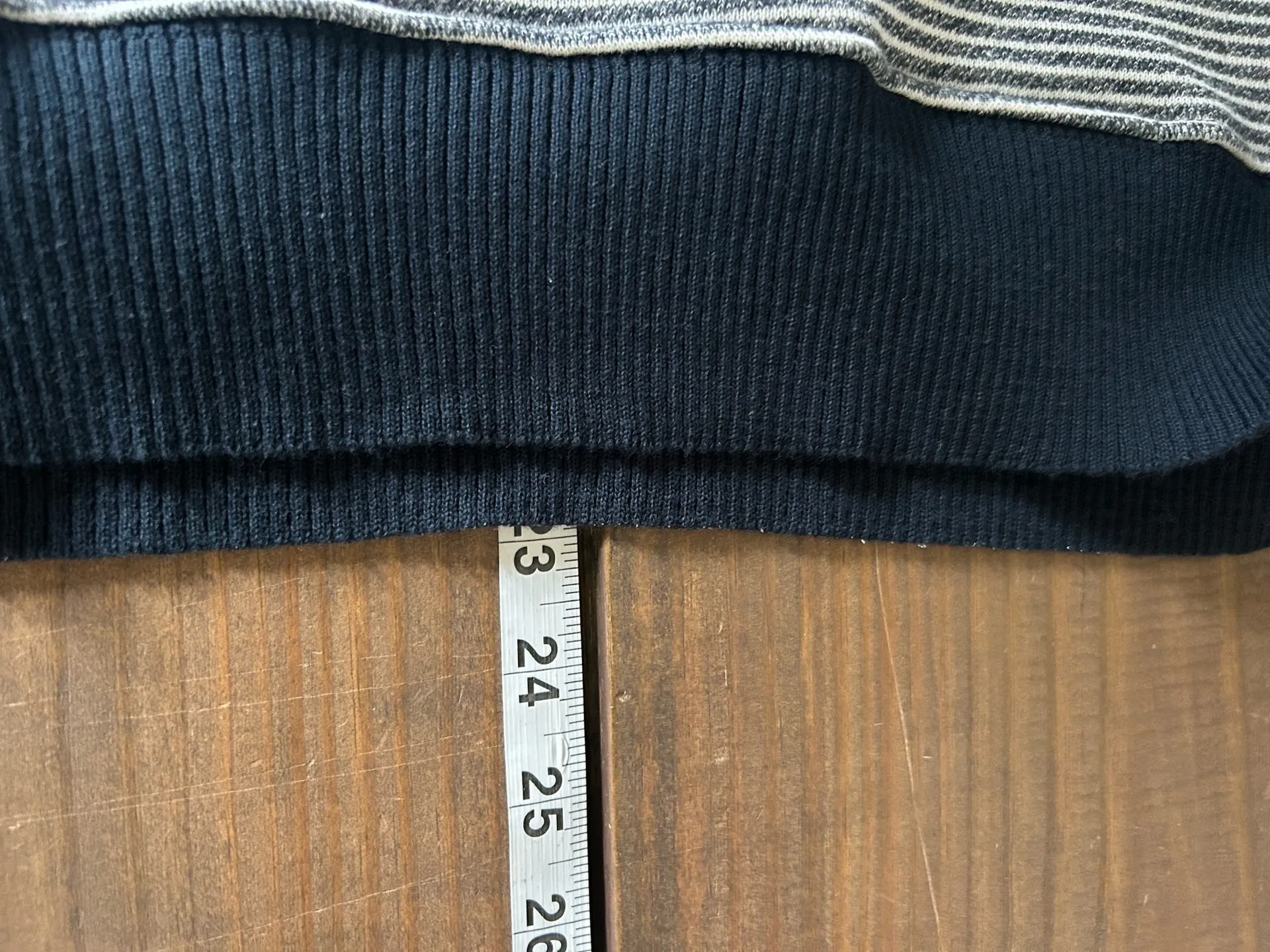 FRANK & EILEEN Ribbed Knit Pullover Sweatshirt XS White Navy Blue NEW Stripe - Image 6