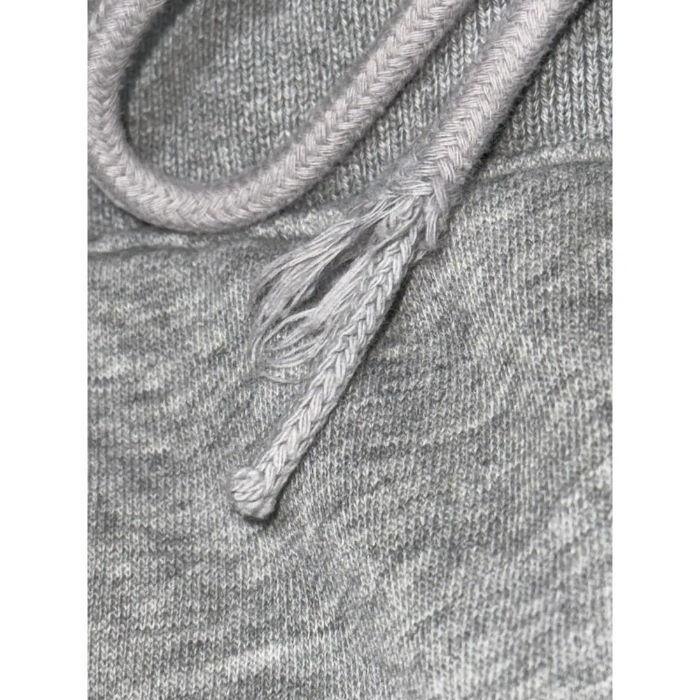 Abercrombie & Fitch Soft AF Fleece Gray Grey Black Sweat Athletic Shorts Size M - Image 6