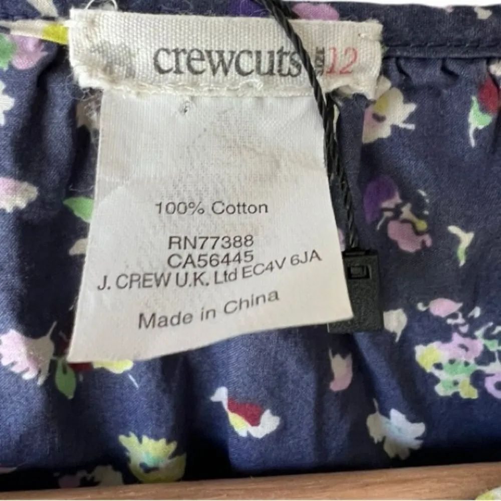 Women's VINTAGE blouse floral purple 3/4 sleeve Crewcuts J.crew U.K front button Size undefined - Image 10
