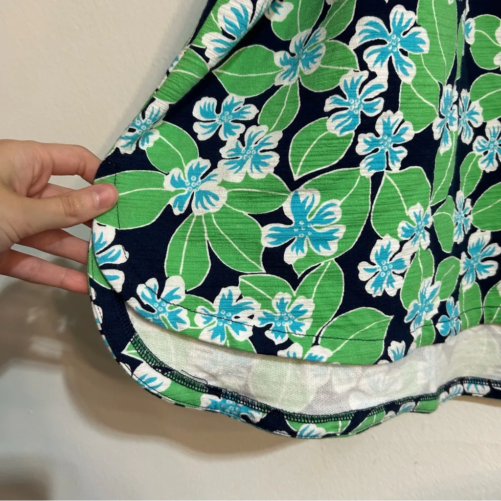 T by Talbots Open Back Short Sleeve Dress Floral Fields Plus Size 2x - Image 3