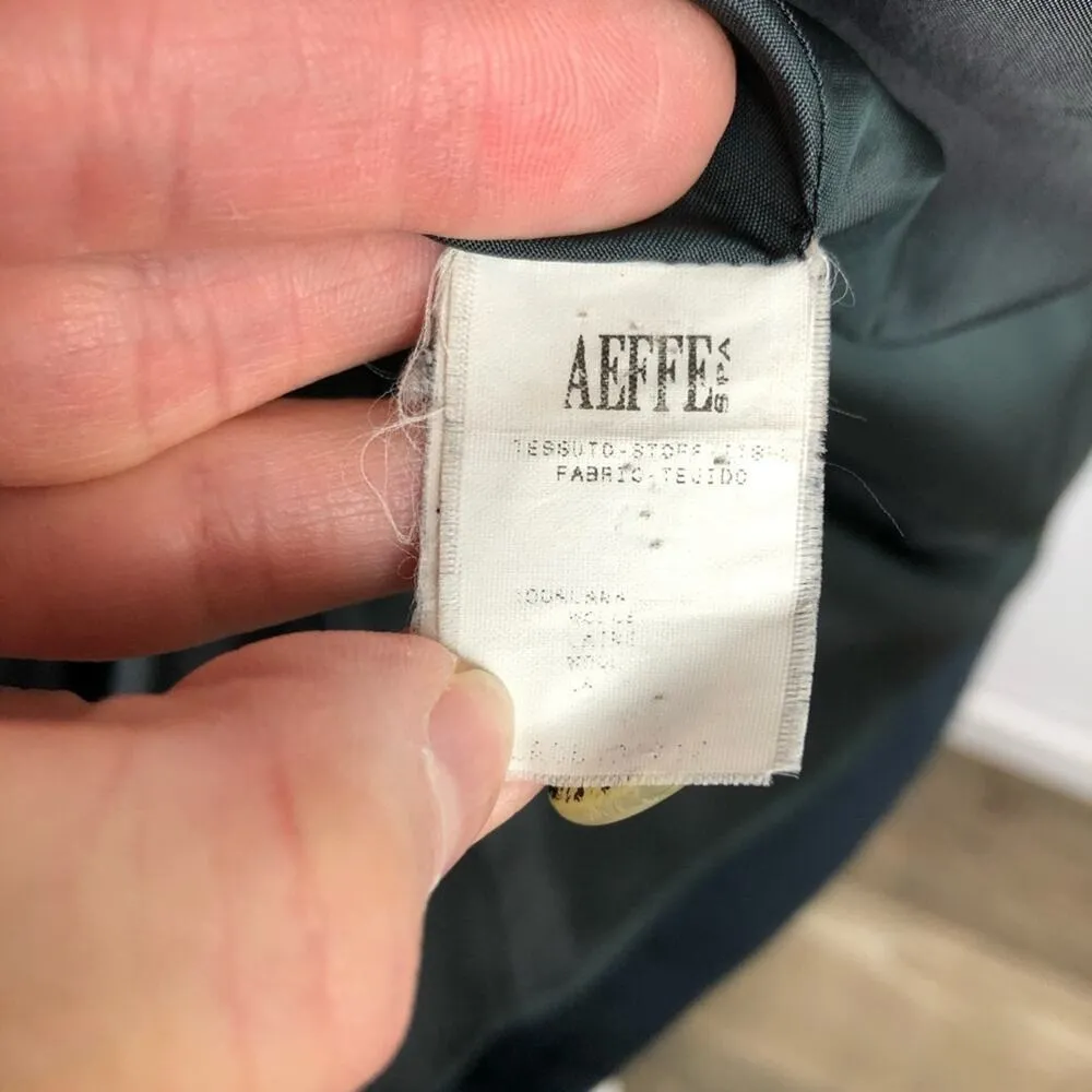 Narciso Rodriguez Dark Teal Blue Blazer Jacket made in Italy from 100% wool 8 - Image 11