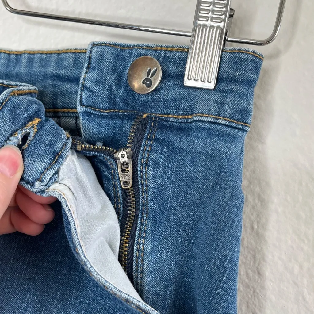 Hell Bunny Womens High Waisted Retro Pinup Denim Shorts Size Medium - Image 4