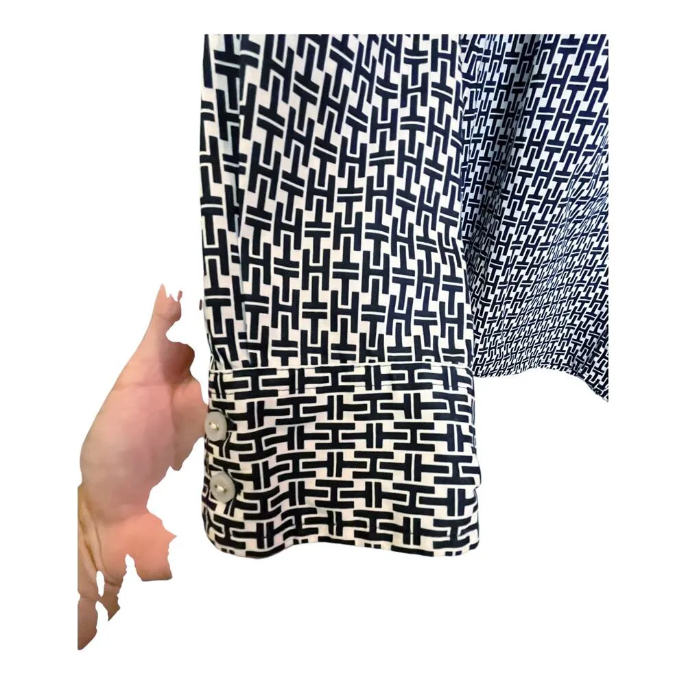 TOMMY HILFIGER Button Down Shirt Cotton Collared Long Sleeves Medium EUC - Image 5