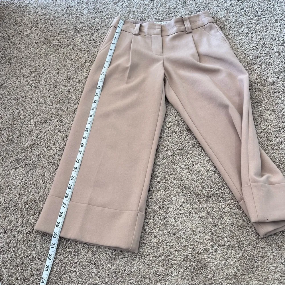 Trina Turk Womens Wide Leg Casual Cropped Pants - Image 11