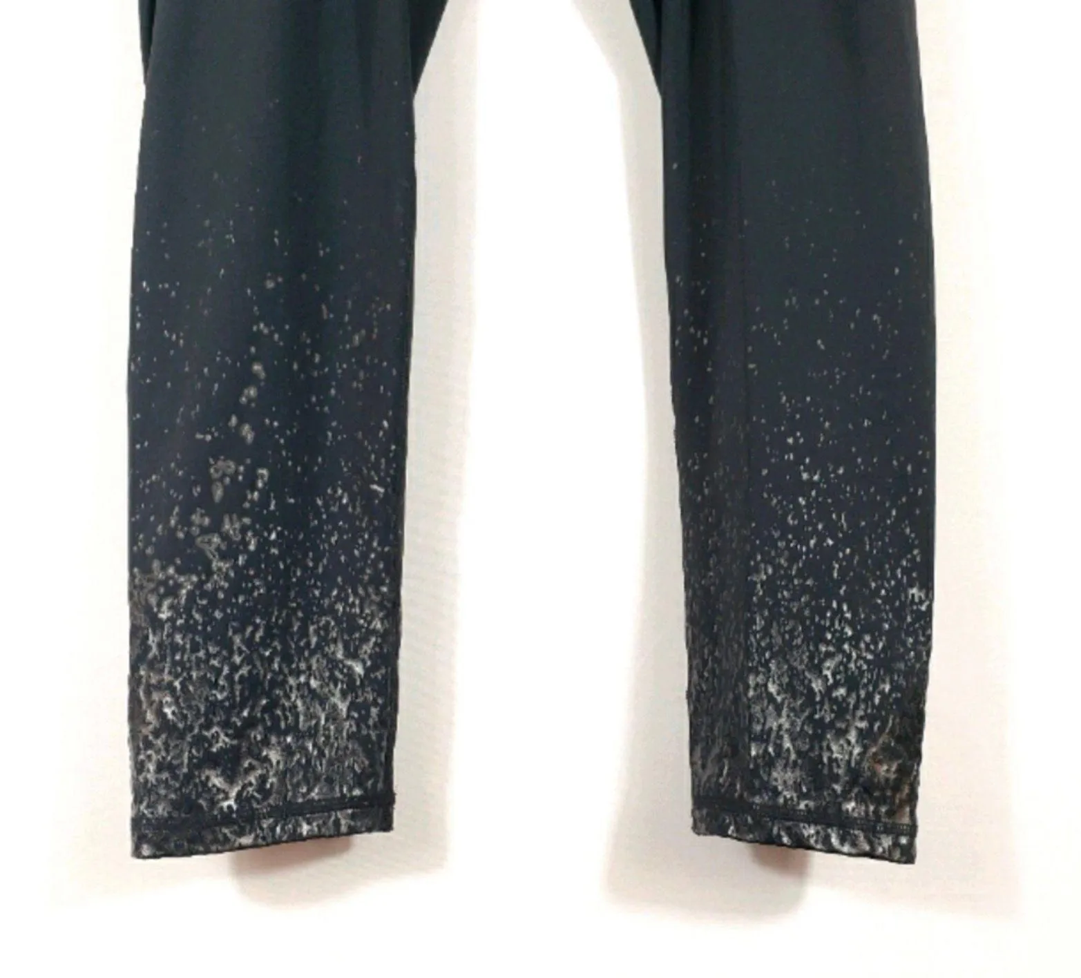 Print Metallic Black Leggings XXL - Image 4