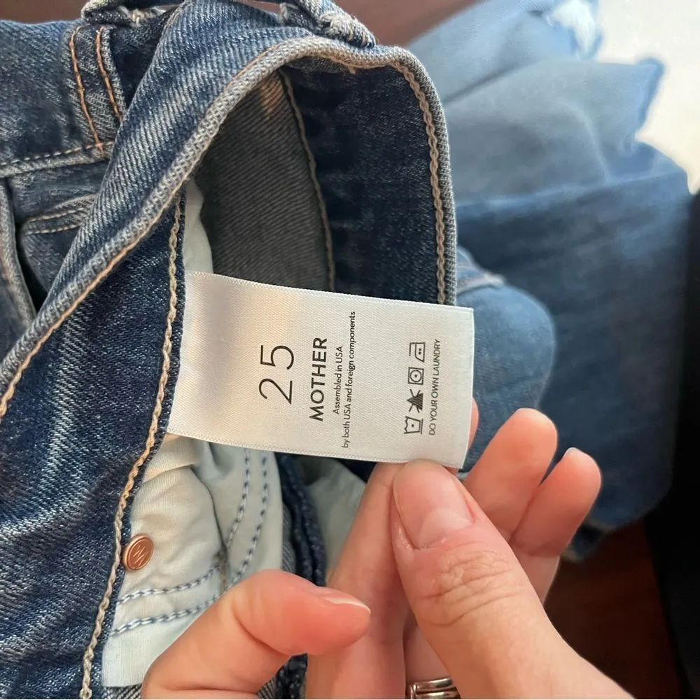 Mother The Tomcat Ankle Fray in Globe Trotter Blue Size 25 - Image 10