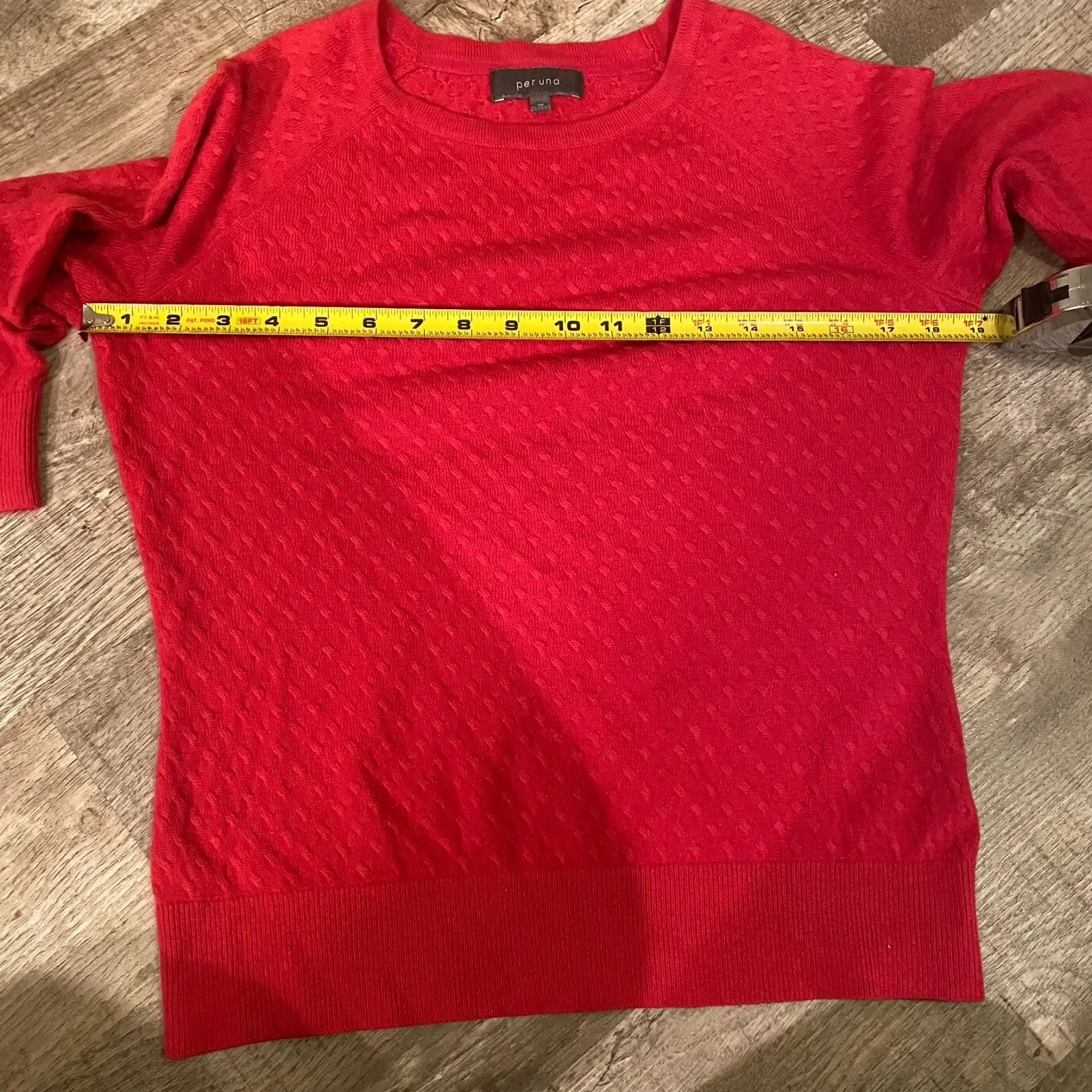 Marks & Spencer‎ Per Una Hot Pink Cable Knit Pullover Sweater 10 Size undefined - Image 3