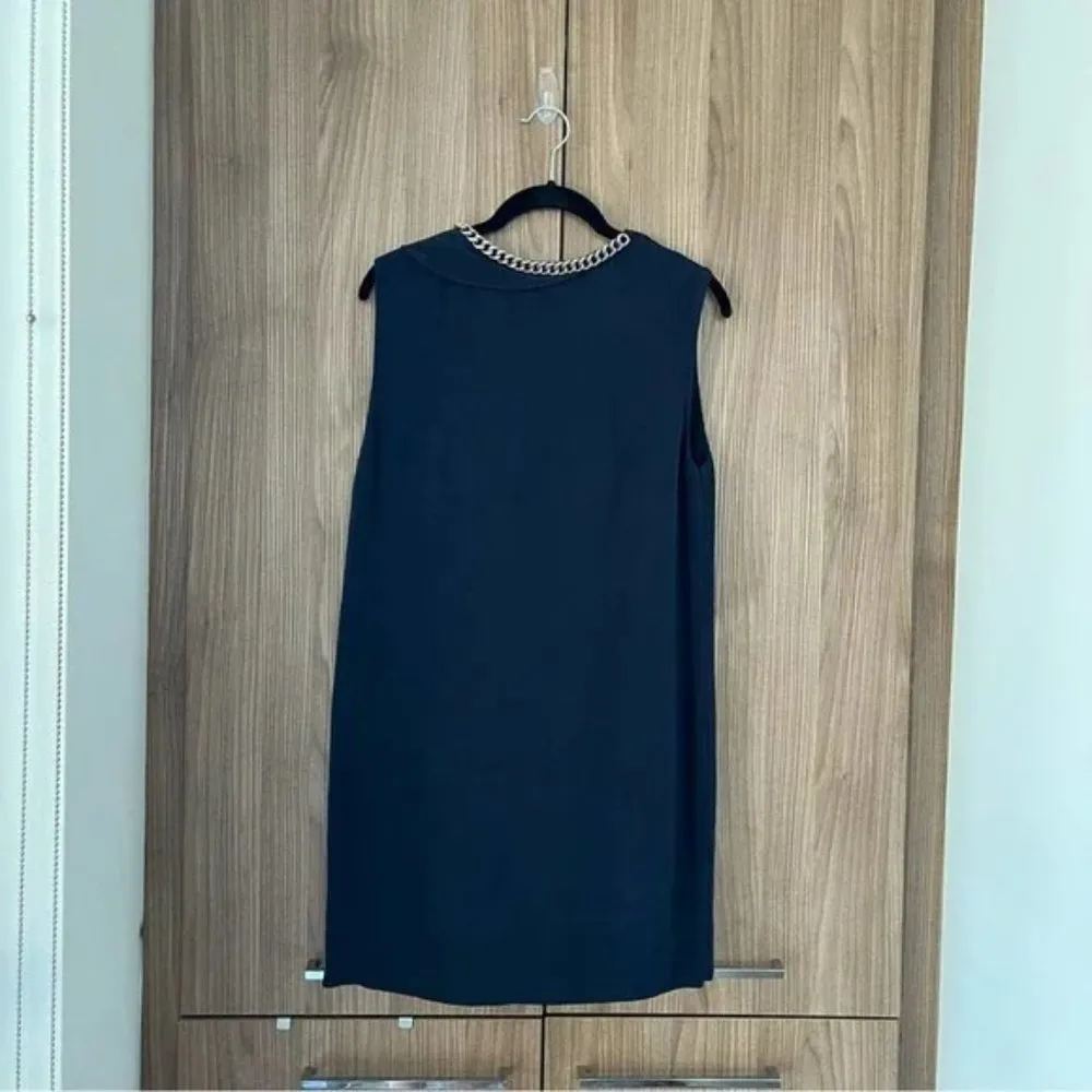 3.1 Phillip Lim Navy Jewel Neckline Dress - Image 2