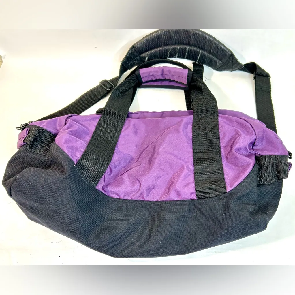 LL BEAN Adventure Duffle Purple Gym Bag, Small Carry - Image 12