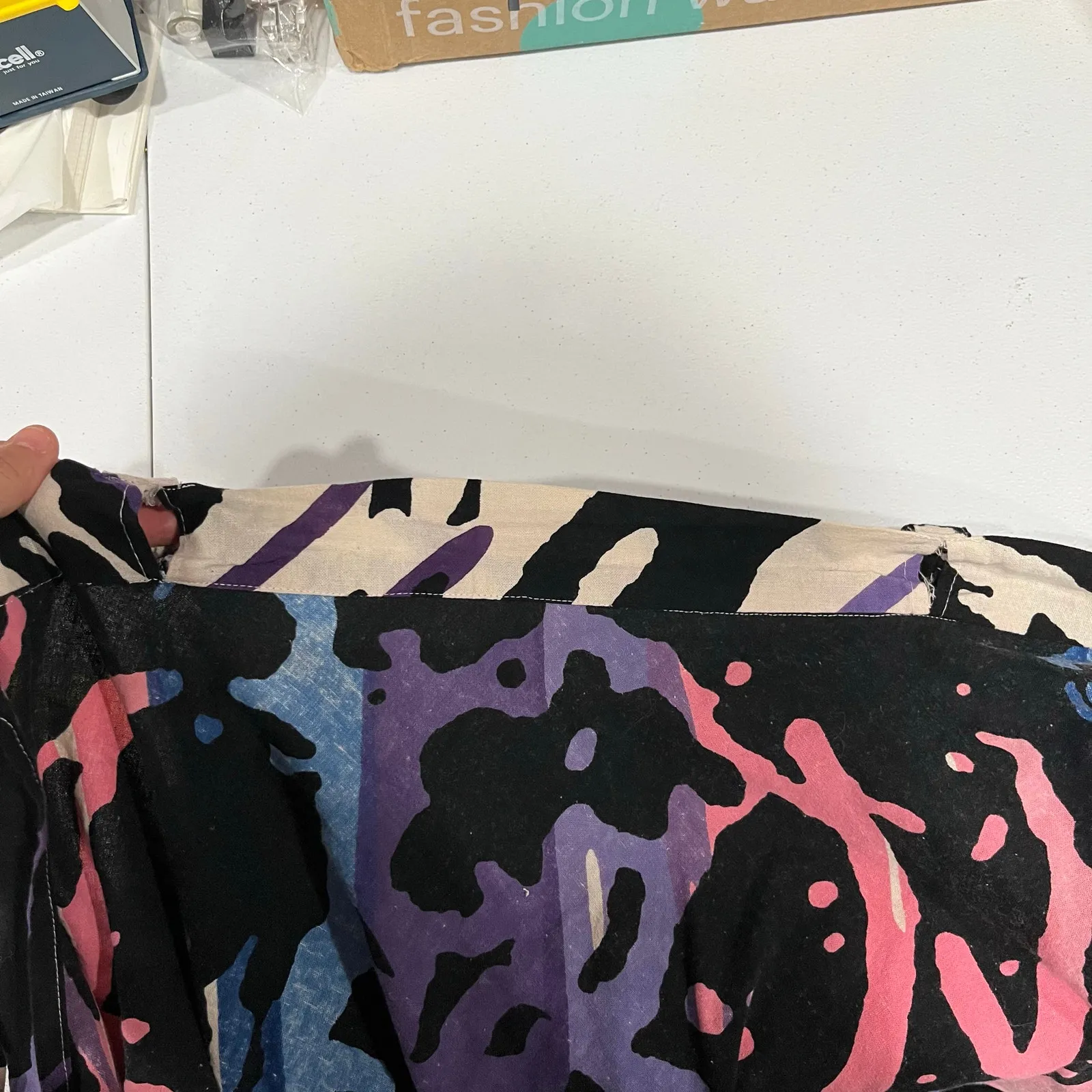 Belma 100% Cotton Sea Coral Boho True Wrap Midi Maxi Skirt Canvas Free Size OS Pink Size M - Image 8